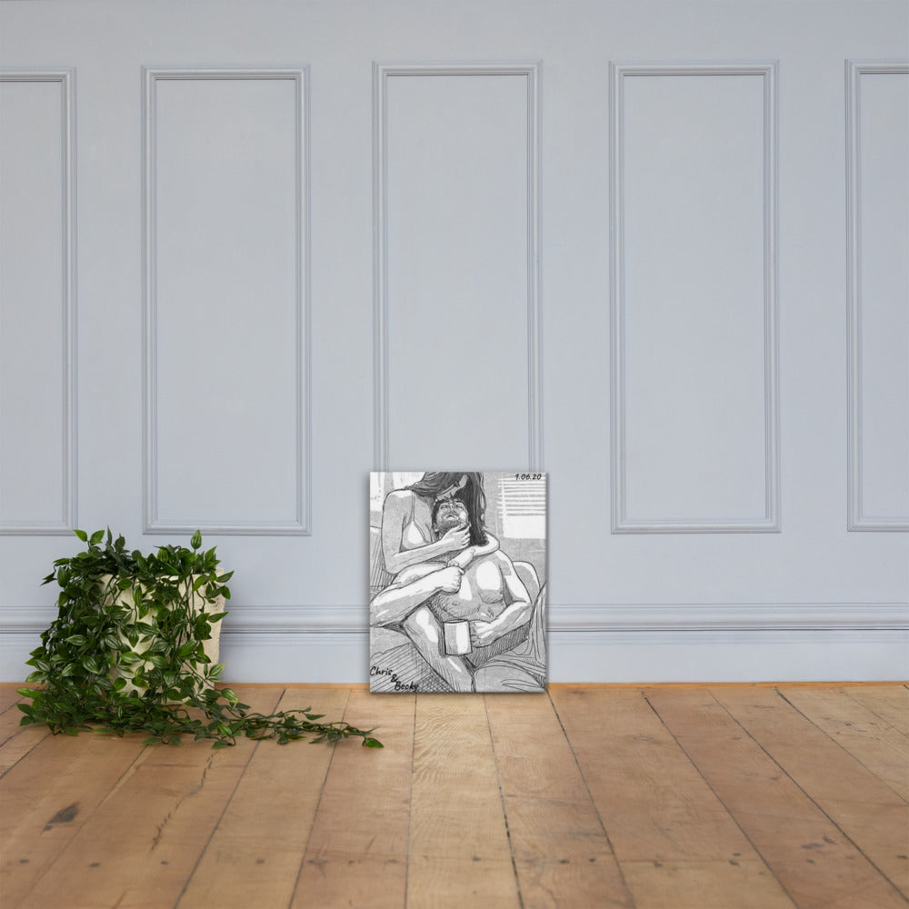 Personalisiere deine Leinwand mit Name & Jahrestag