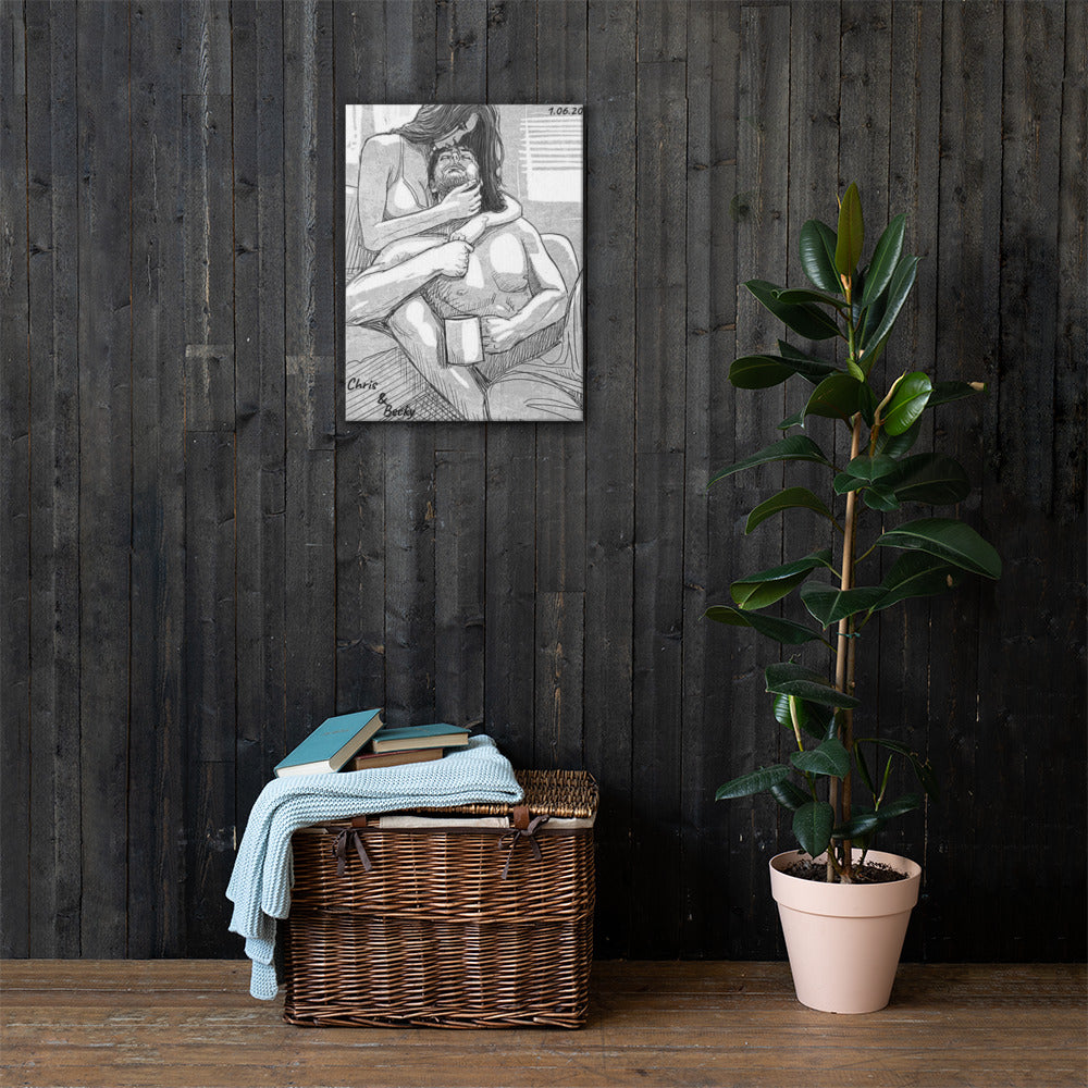 Personalisiere deine Leinwand mit Name & Jahrestag
