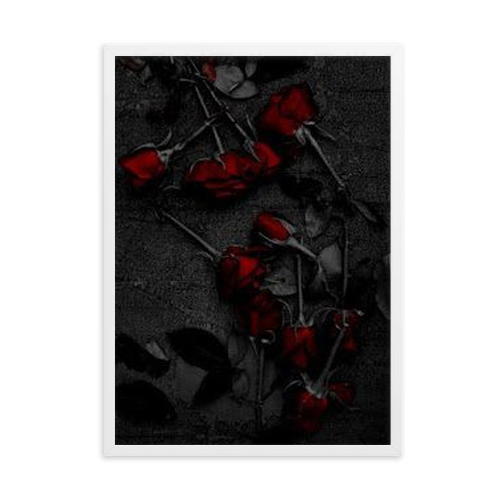 Dark Roses Gerahmtes Poster
