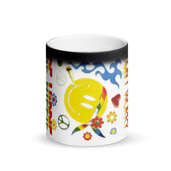 HIPPIE SABOTAGE Matte black magic mug