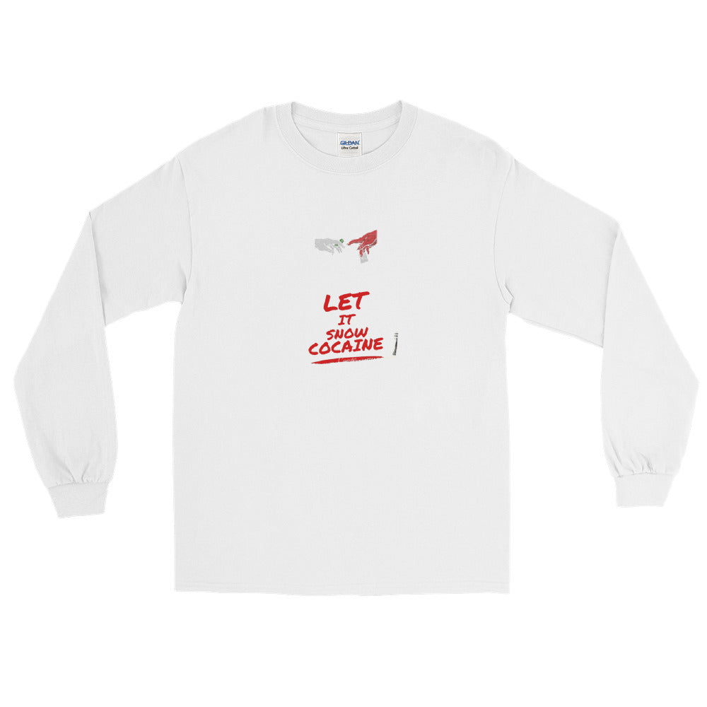 Let it snow Cocaine long sleeve shirt – NiZED | Rundhalsshirts