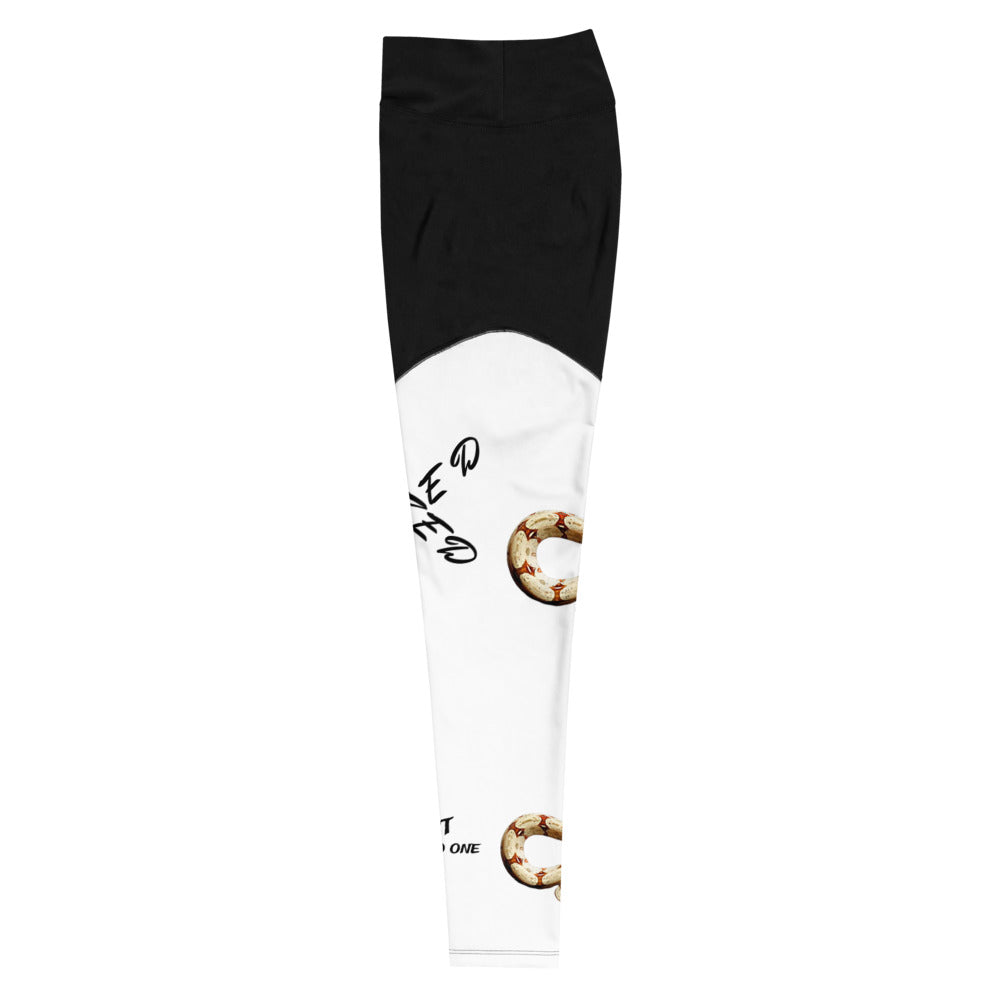 NiZED Trust No One Black n White Leggings