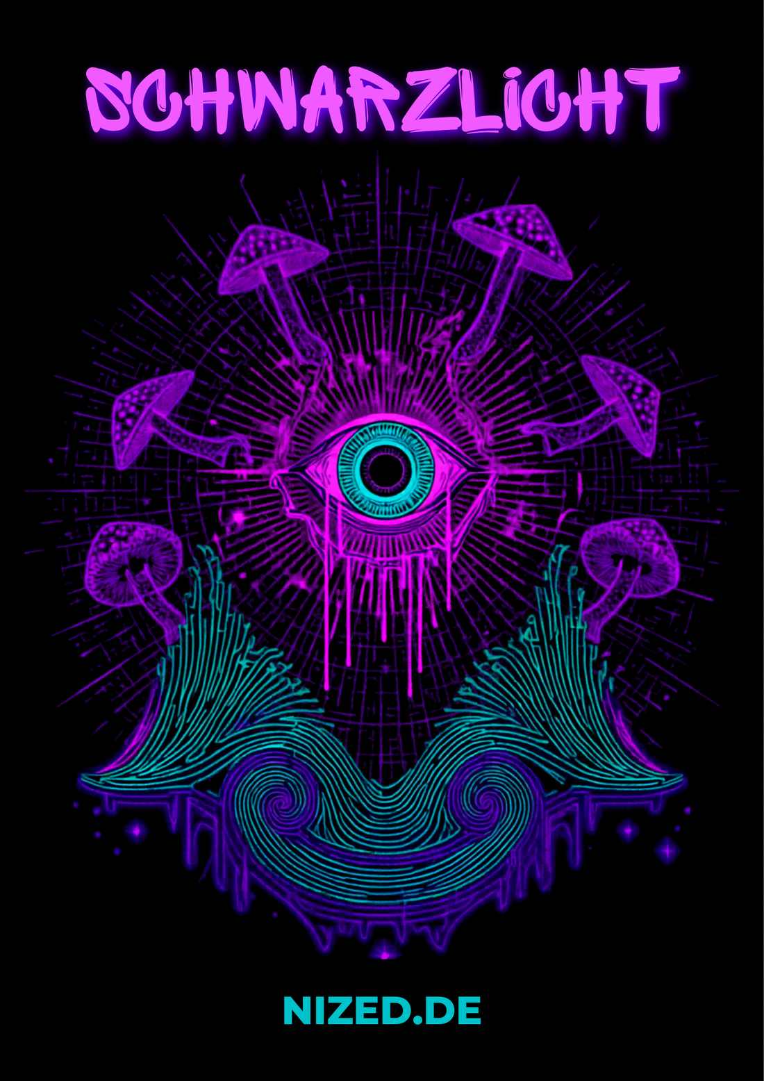 Schwarzlicht Poster, Blacklight Poster und UV Poster Guide von NiZED