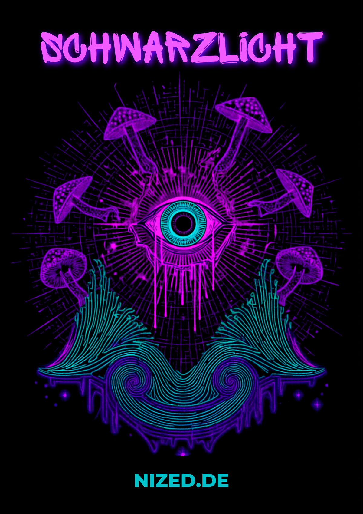 Schwarzlicht Poster, Blacklight Poster und UV Poster Guide von NiZED