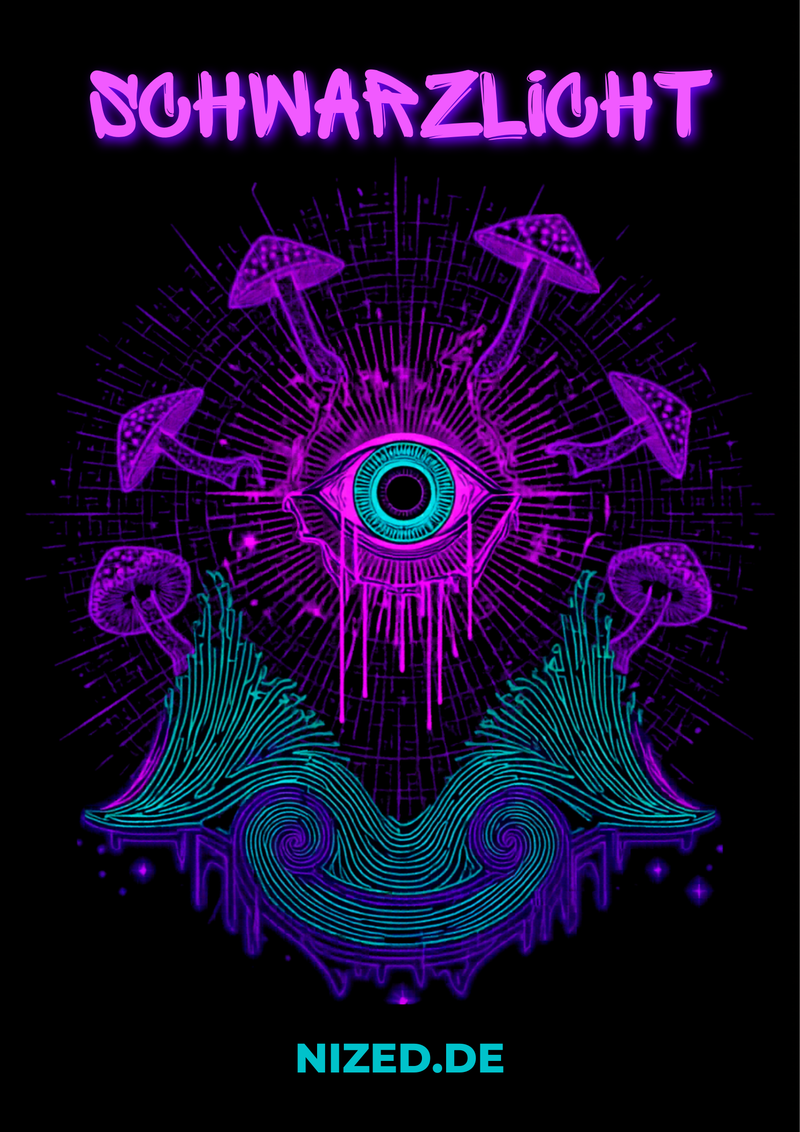 Schwarzlicht Poster, Blacklight Poster und UV Poster Guide von NiZED