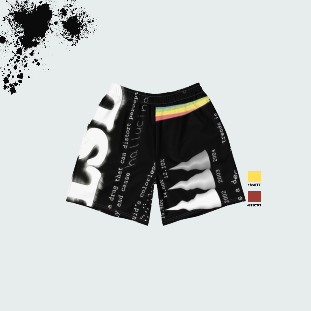 Provokante Designs auf Shorts – perfekt für Festivals und Raves