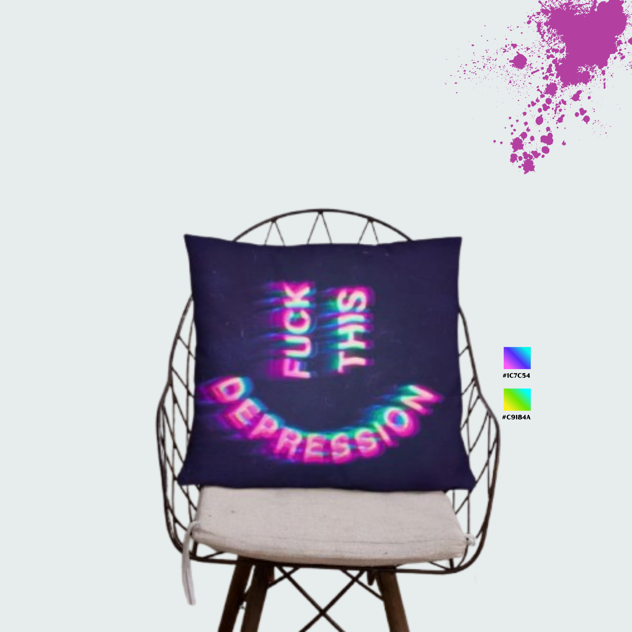 Auffällige Deko-Kissen für urbane und kreative Räume