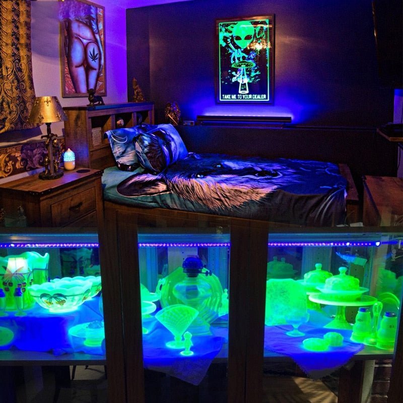 10W 40 LED UV Purple Schwarzlicht Tube - NiZED