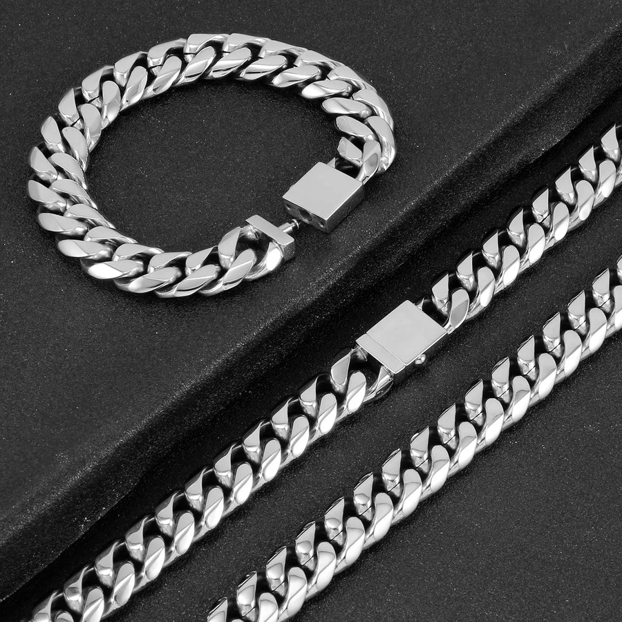 Miami Link Bracelet – Silver Colour