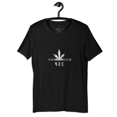 420 Amsterdam Tshirt von NiZED als Statement T-Shirt, Dark Streetwear Shirt und provokantes Outfit