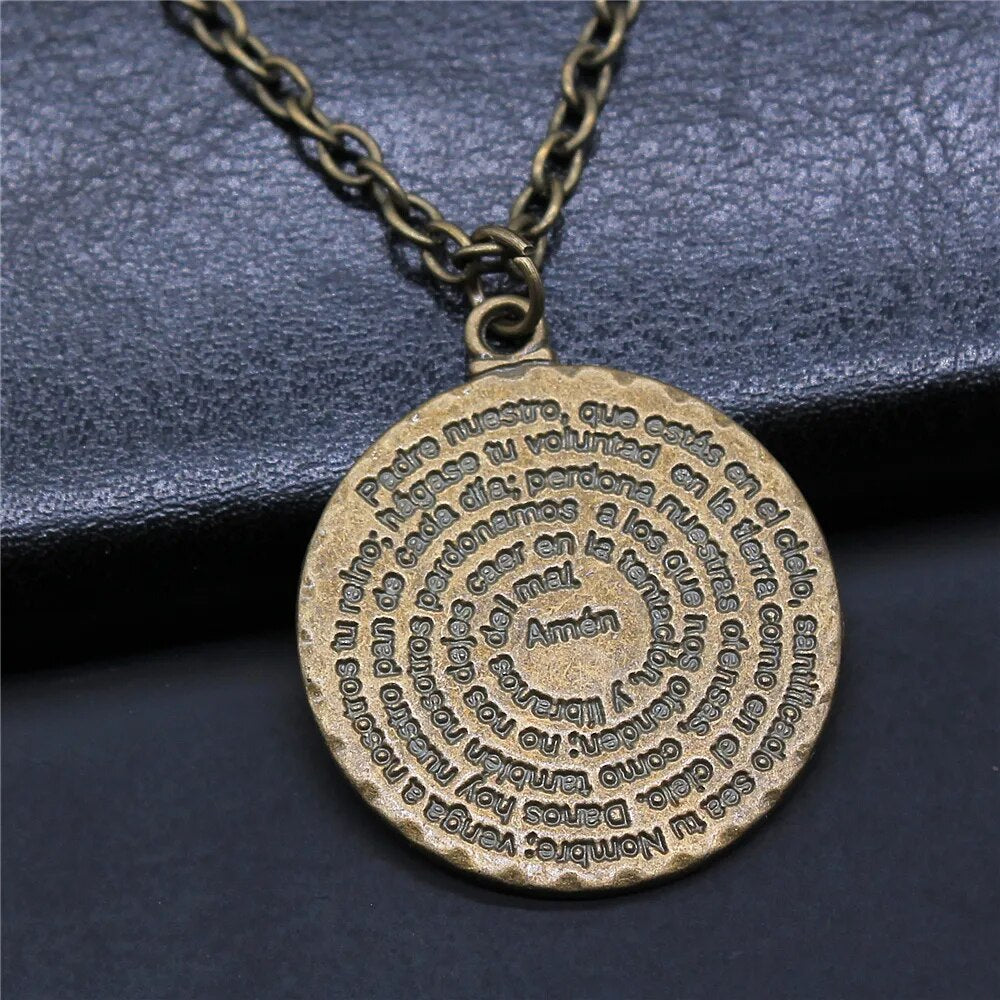 Religiöser Schmuck - Buddhismus Buddha Anhänger Halskette mit Om Yoga Symbol und Lotusbaum