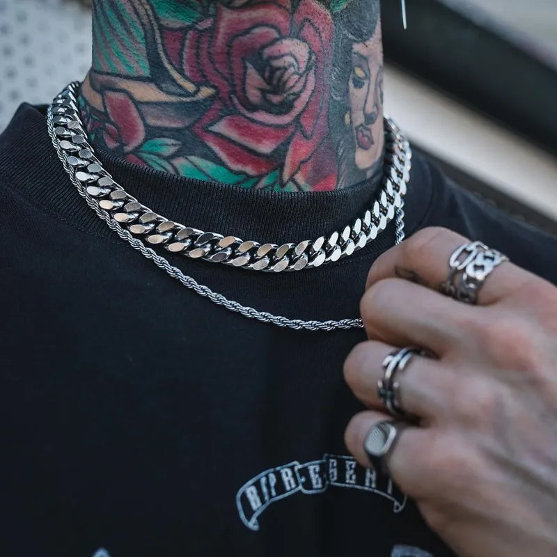 Seil-Kubanische Kette - Stilvolle Halskette für Herren