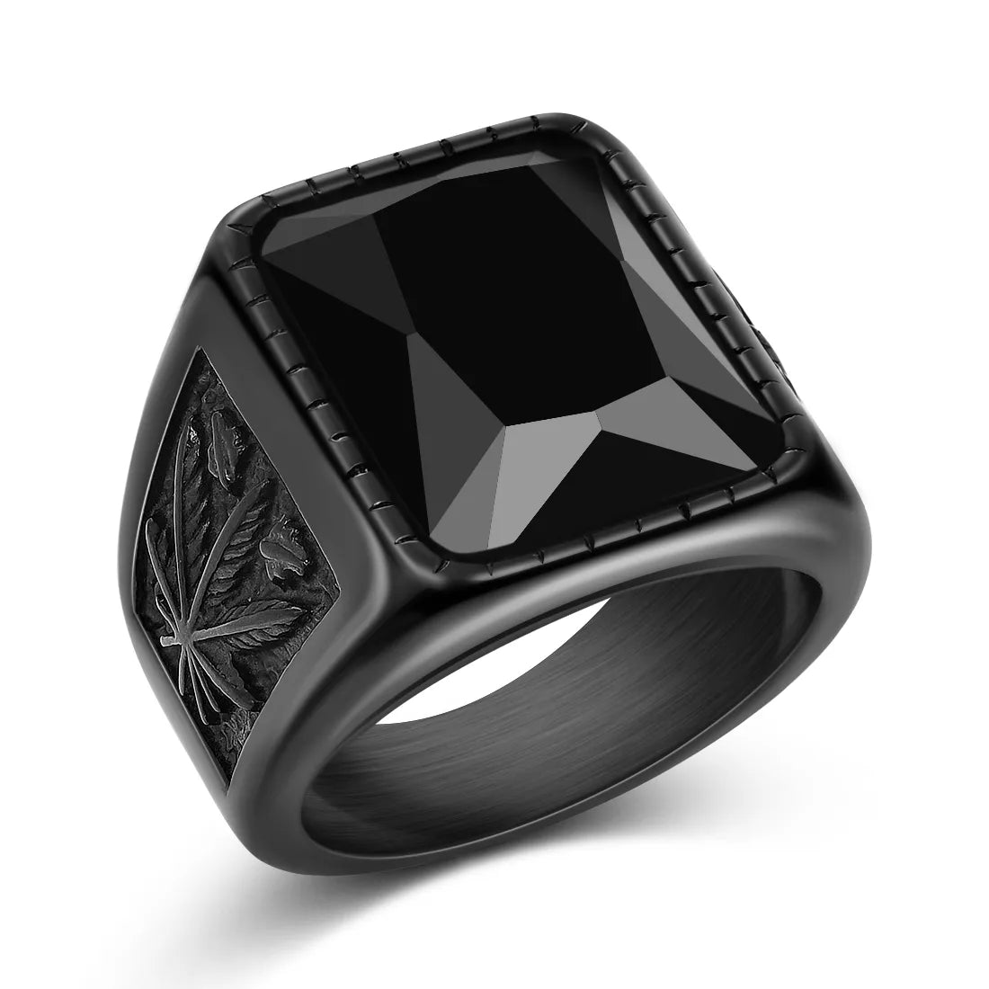 Ring im Punk Rock-Stil - 316L-Edelstahl-Signetring