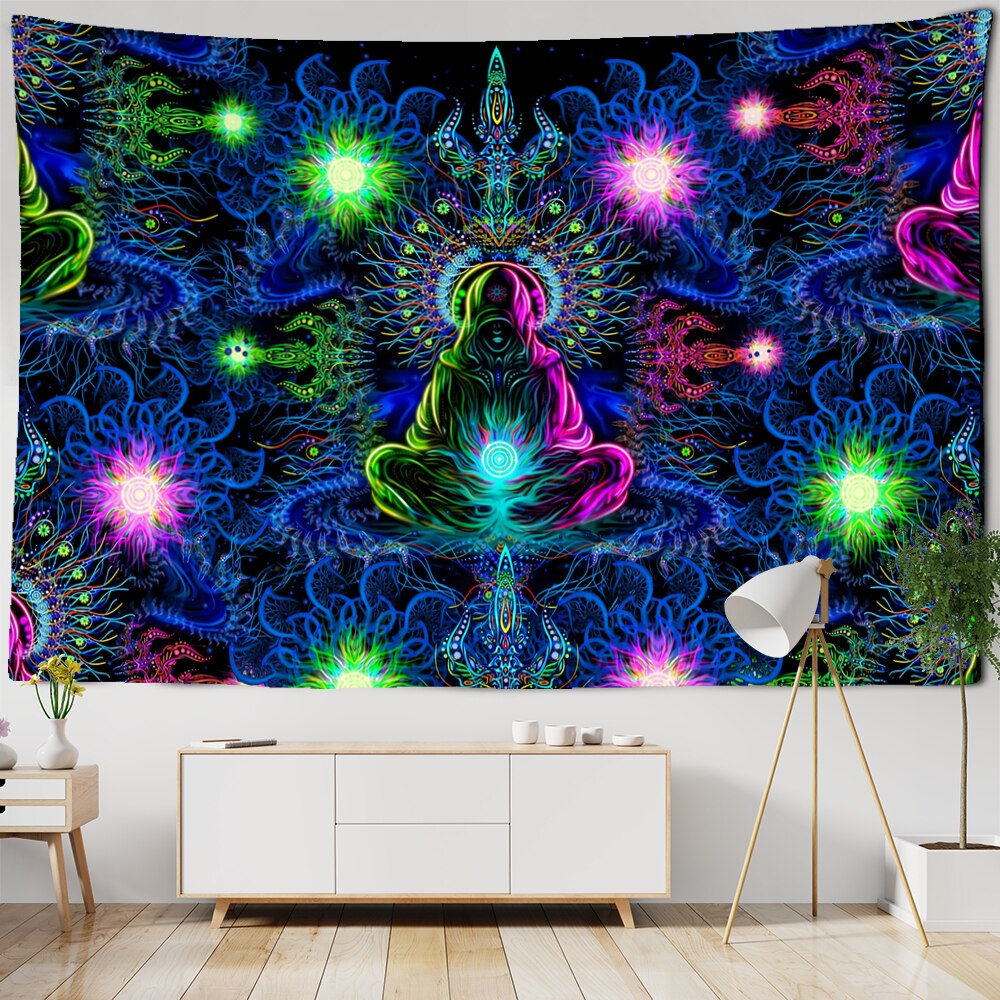 Psychedelic Mystical Schwarzlichtposter