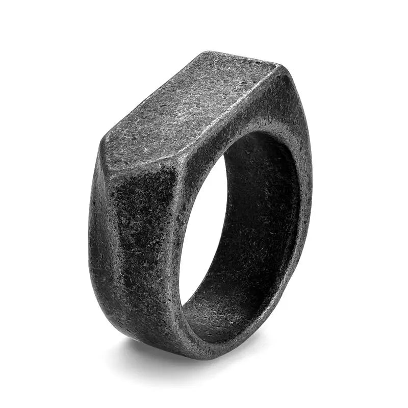 Ring im Punk Rock-Stil - 316L-Edelstahl-Signetring