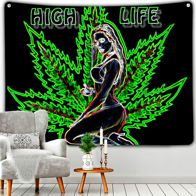 Weed Trance Schwarzlichtposter - Produktbild 2 - NiZED