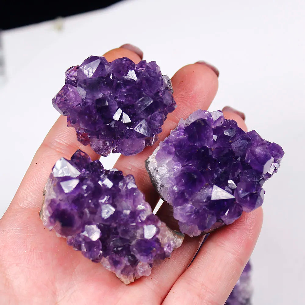 Natürlicher Amethyst Kristallcluster - Heilsteine und Dekoration