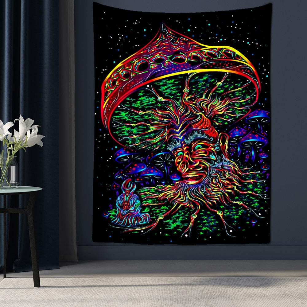 Psychedelic Mystical Schwarzlichtposter