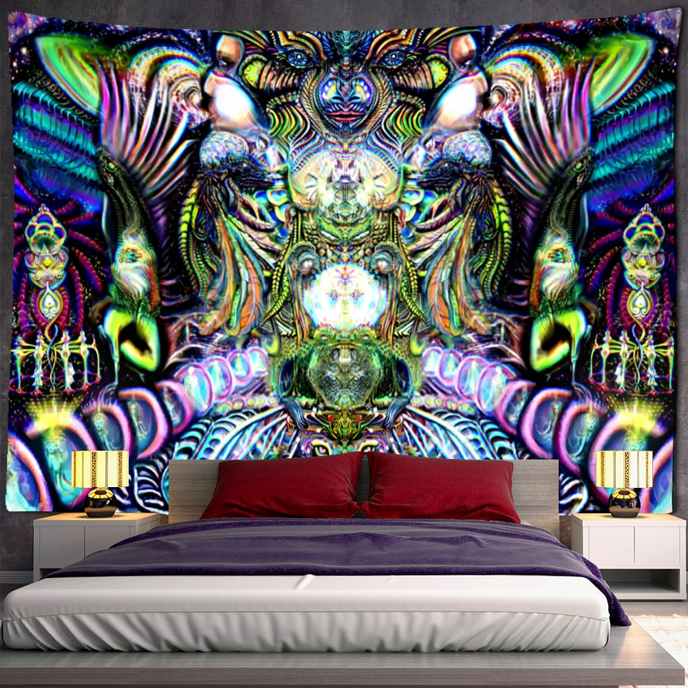 Psychedelic Mystical Schwarzlichtposter