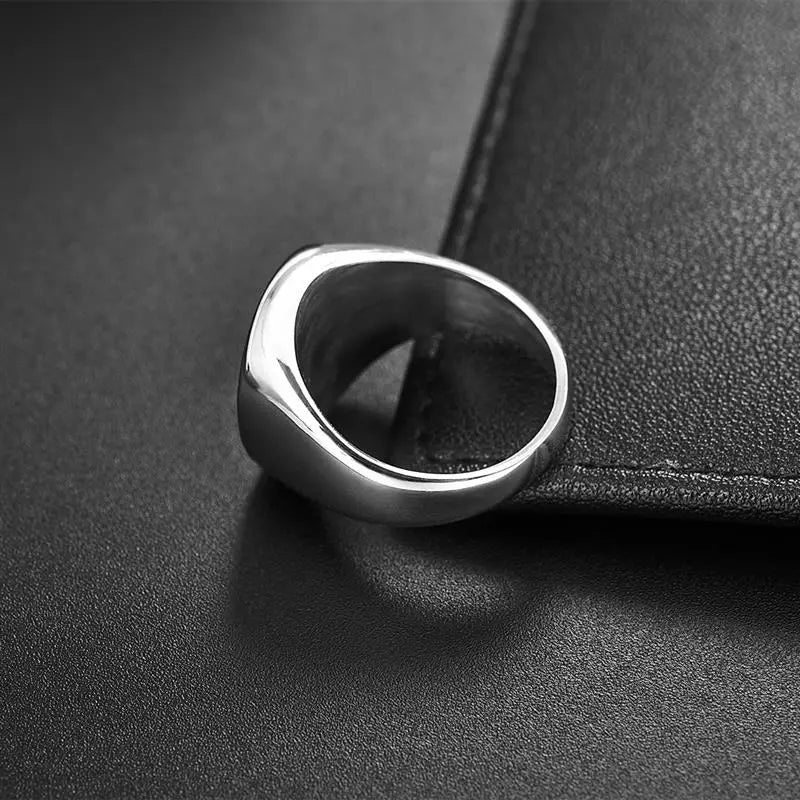 Ring im Punk Rock-Stil - 316L-Edelstahl-Signetring