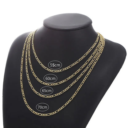 Neue Figaro Kette - Silberfarbene Halskette für Herren