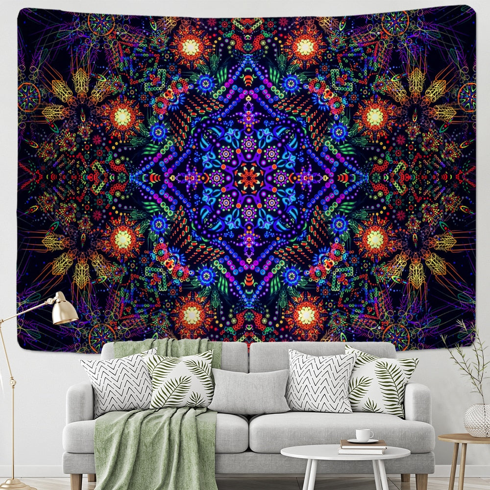 Psychedelic Mystical Schwarzlichtposter