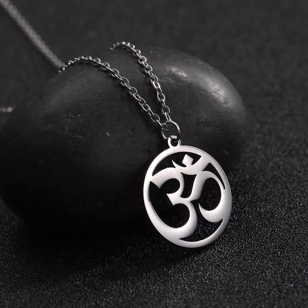 Unift Buddhism Hindu Yoga Om Aum Necklace - Supernatural Talisman made of stainless steel