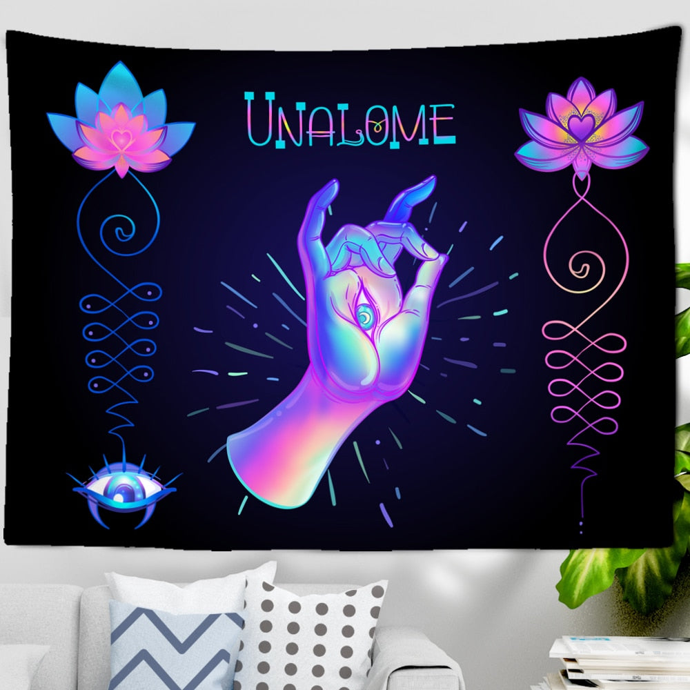 Psychedelic Mystical Schwarzlichtposter