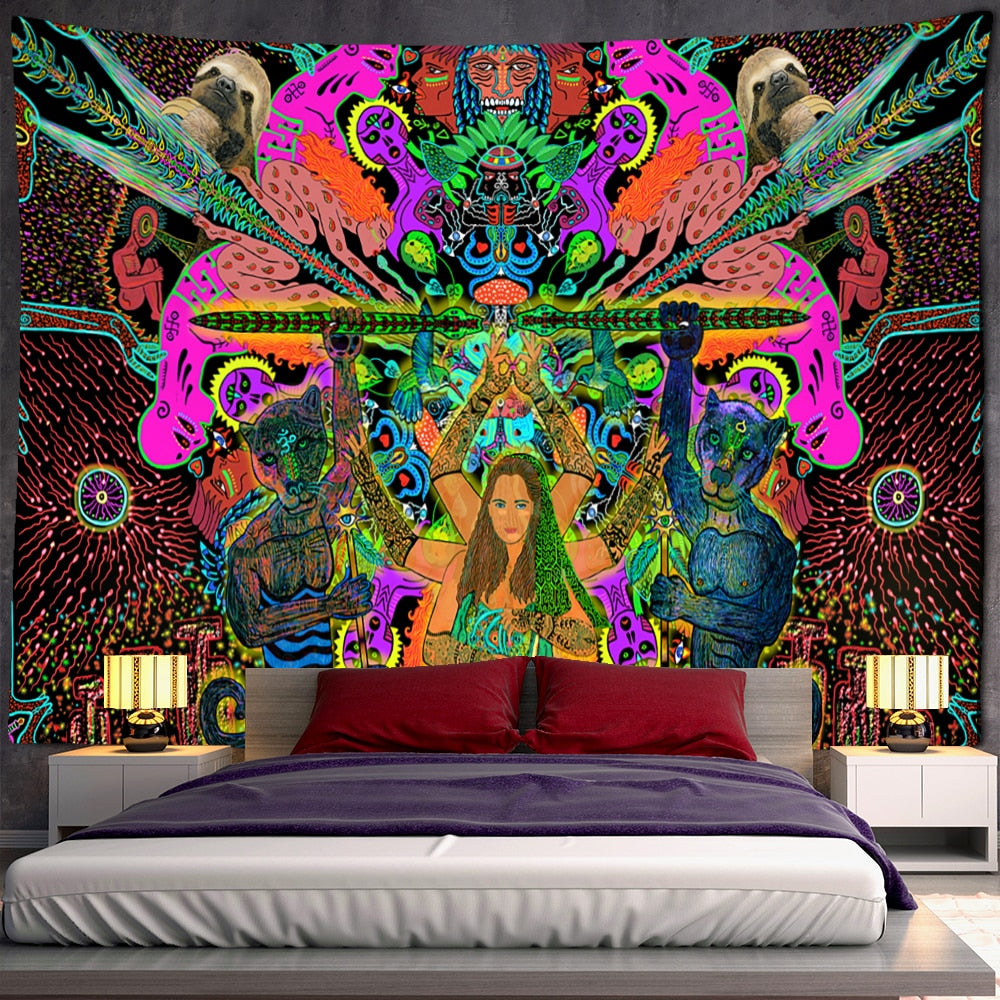 Psychedelic Mystical Schwarzlichtposter
