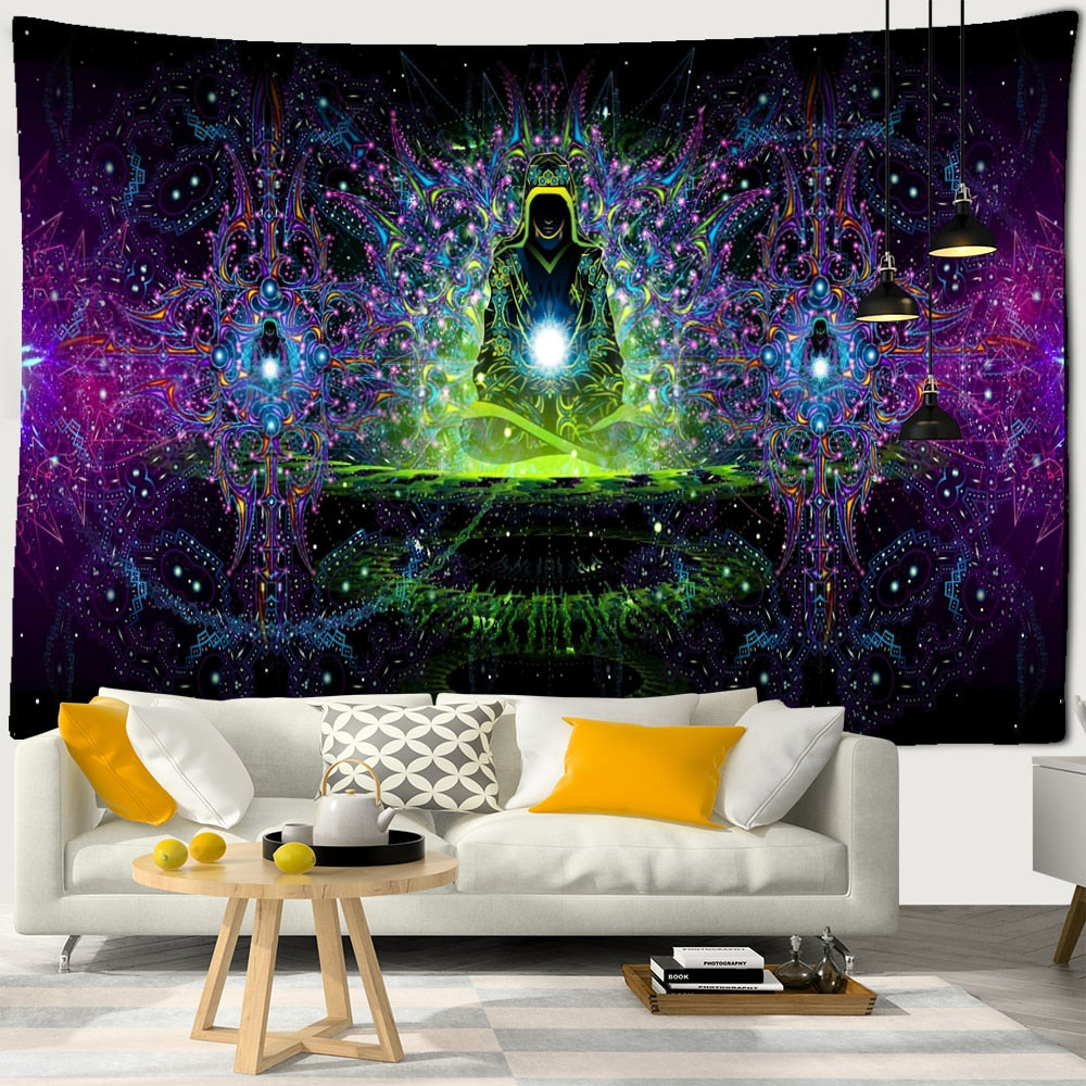 Psychedelic Mystical Schwarzlichtposter
