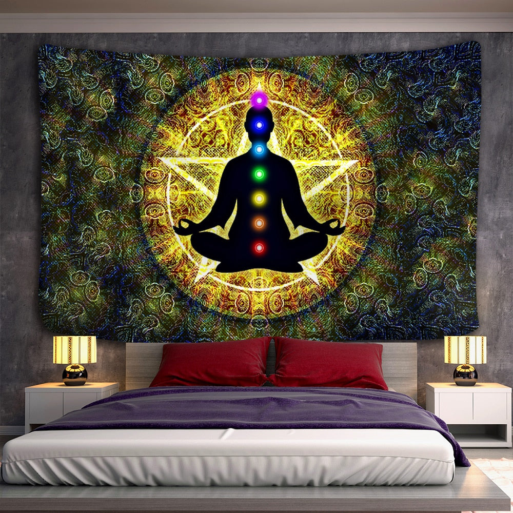 Psychedelic Mystical Schwarzlichtposter