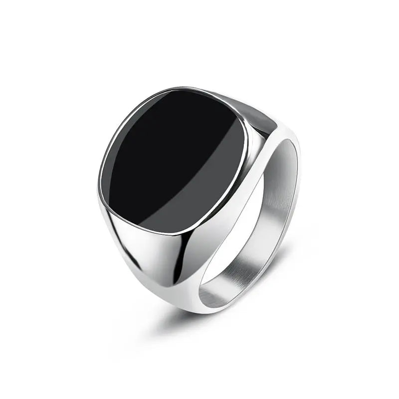 Ring im Punk Rock-Stil - 316L-Edelstahl-Signetring