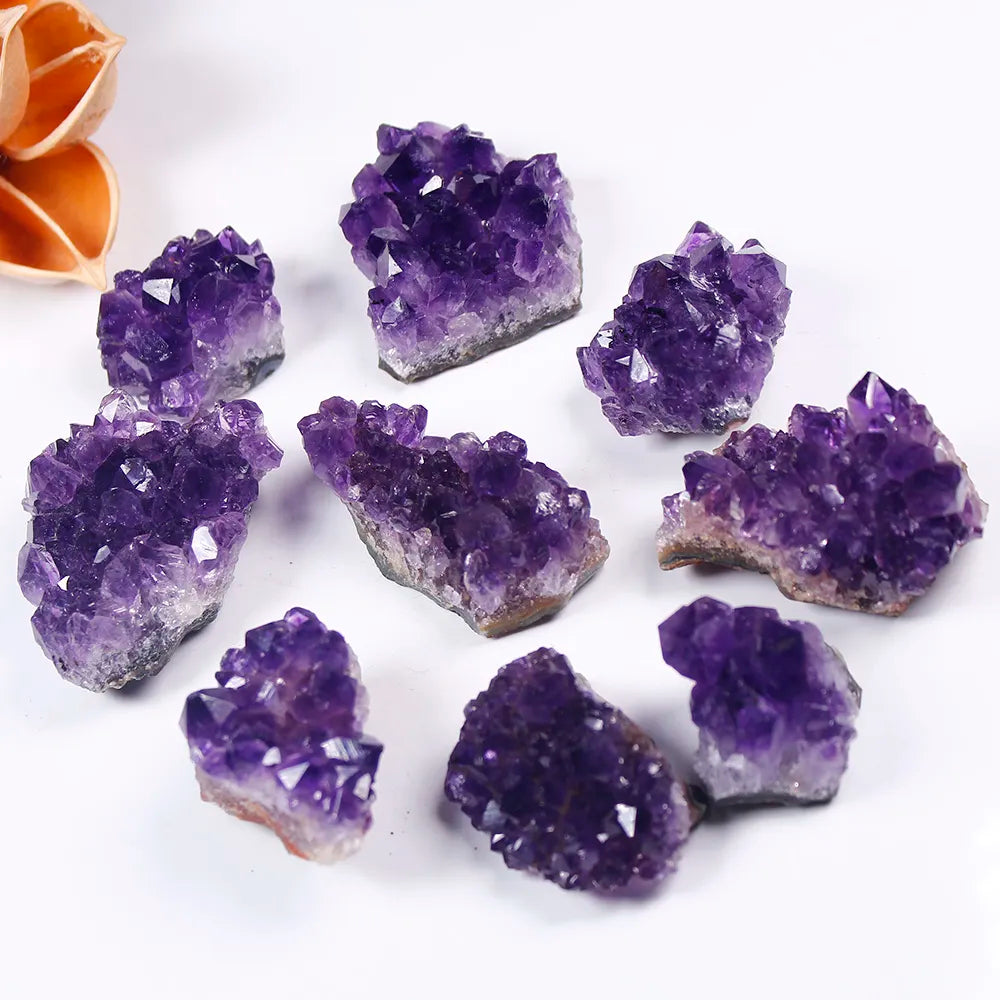 Natürlicher Amethyst Kristallcluster - Heilsteine und Dekoration