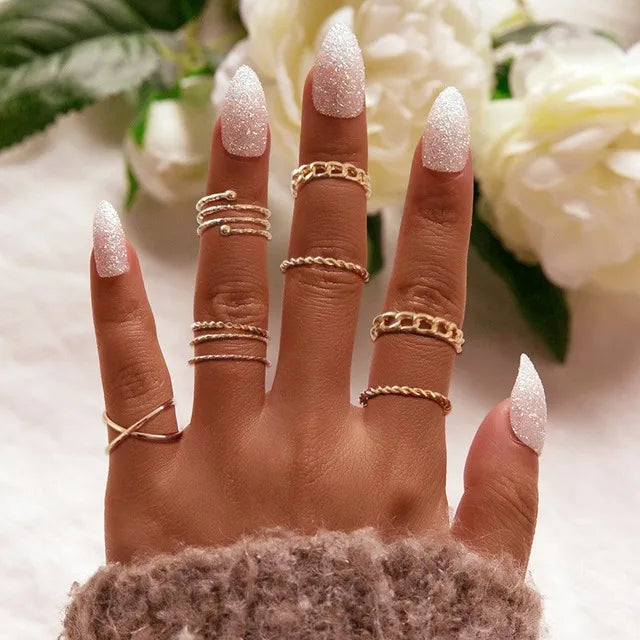 Ringset für Damen 2023 - Bohemian Fashion Schmuck
