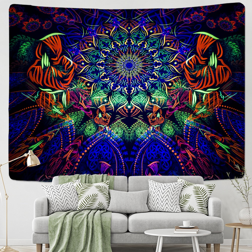 Psychedelic Mystical Schwarzlichtposter