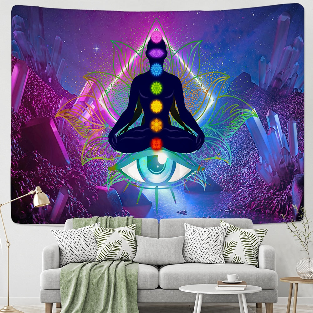 Psychedelic Mystical Schwarzlichtposter