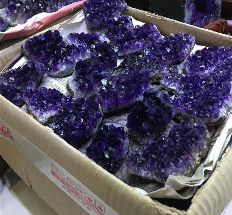 Natürlicher Amethyst-Quarz-Kristall - Dekoration und Energieheilung