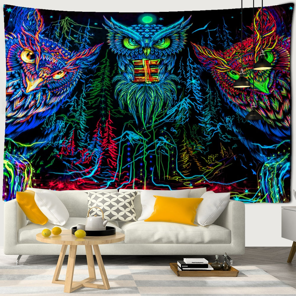 Psychedelic Mystical Schwarzlichtposter