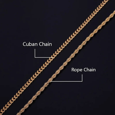 Goldfarbene Bling Halskette - Produktbild 7 - NiZED