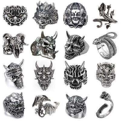 Retro Punk Ring von NiZED als Ring, Streetwear Schmuck und provokantes Accessoire