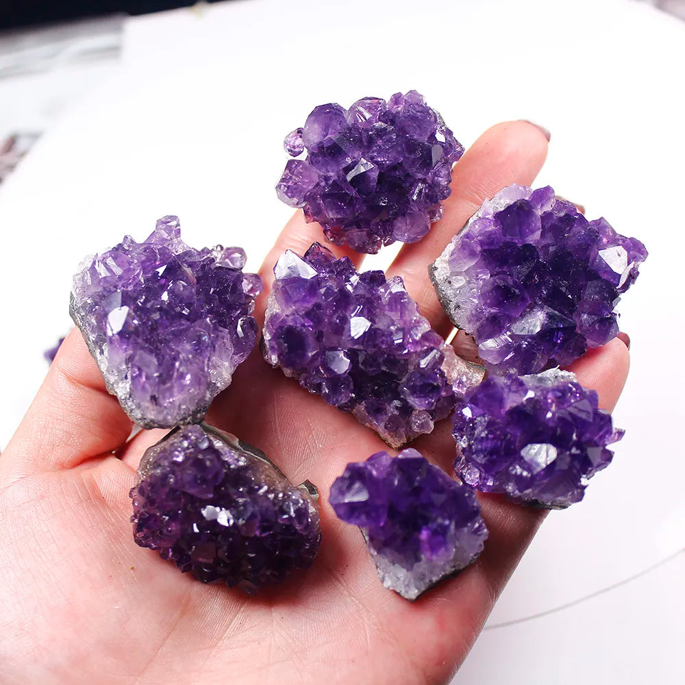 Natürlicher Amethyst Kristallcluster - Heilsteine und Dekoration