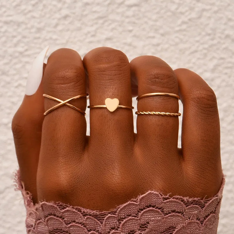 Ringset für Damen 2023 - Bohemian Fashion Schmuck