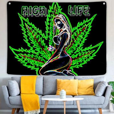 Weed Trance Schwarzlichtposter - Produktbild 4 - NiZED