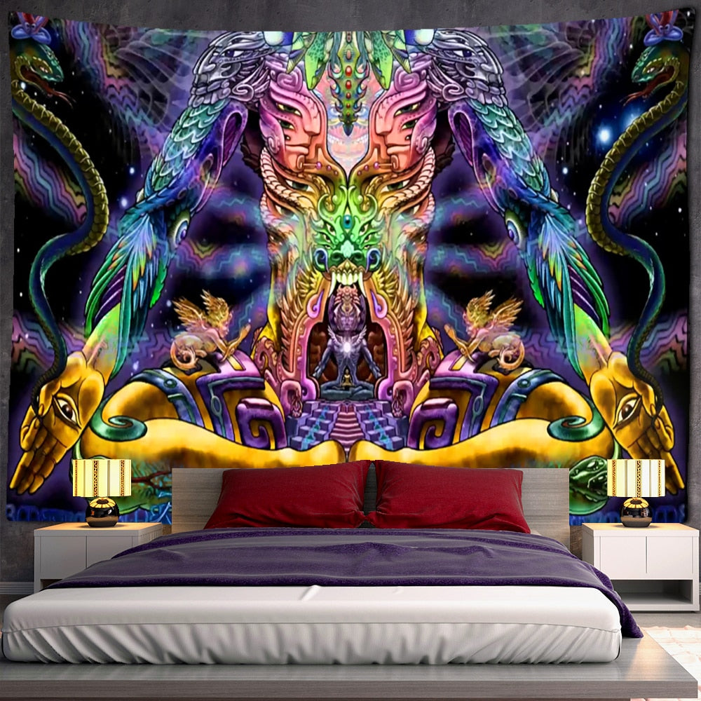 Psychedelic Mystical Schwarzlichtposter