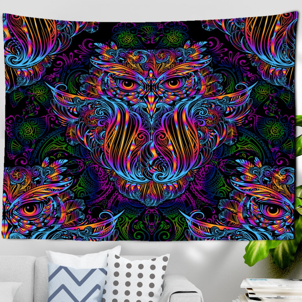 Psychedelic Mystical Schwarzlichtposter