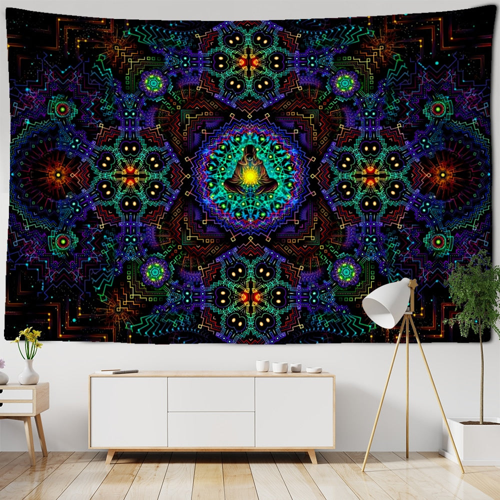 Psychedelic Mystical Schwarzlichtposter