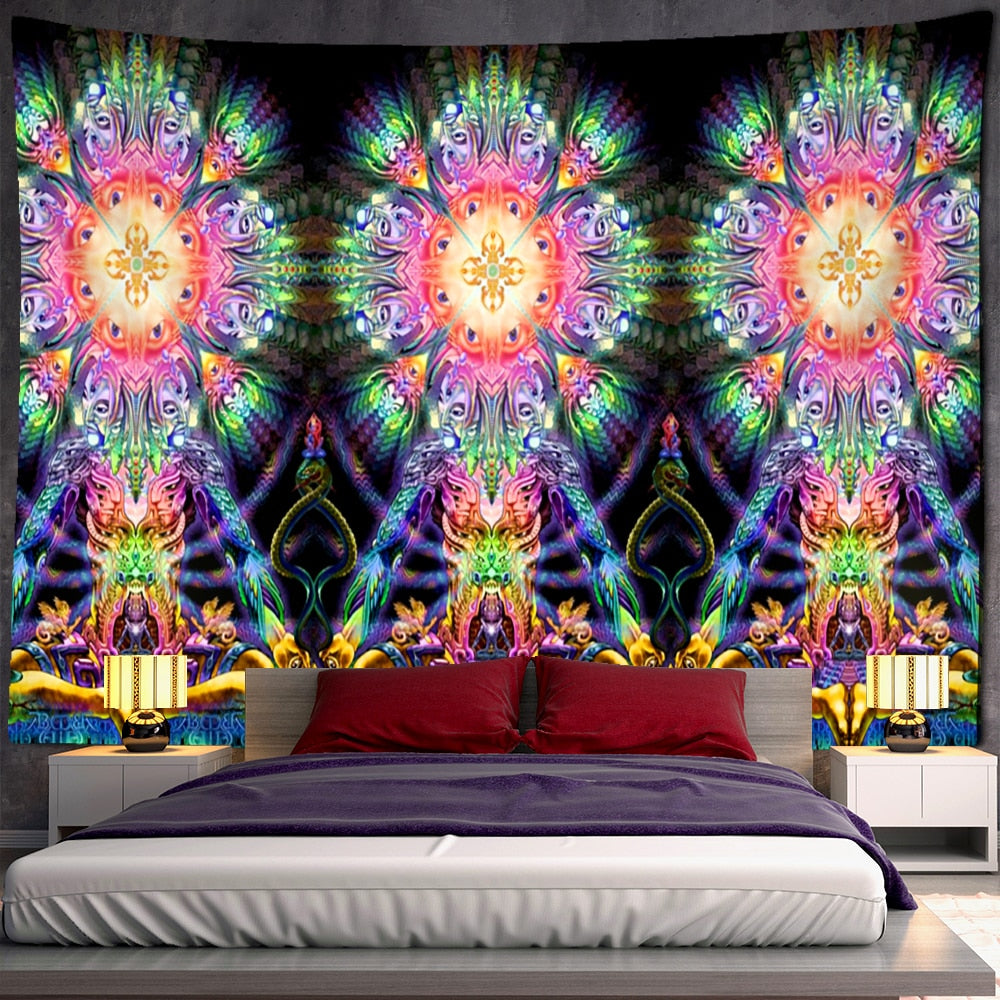 Psychedelic Mystical Schwarzlichtposter