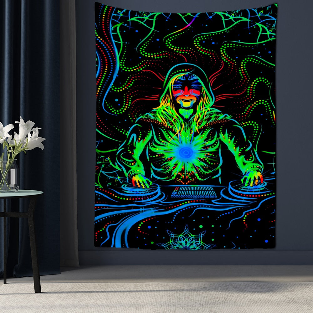 Psychedelic Mystical Schwarzlichtposter
