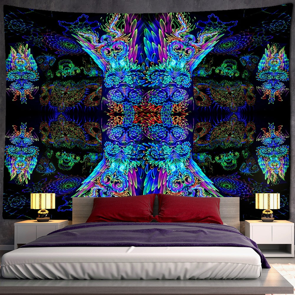 Psychedelic Mystical Schwarzlichtposter