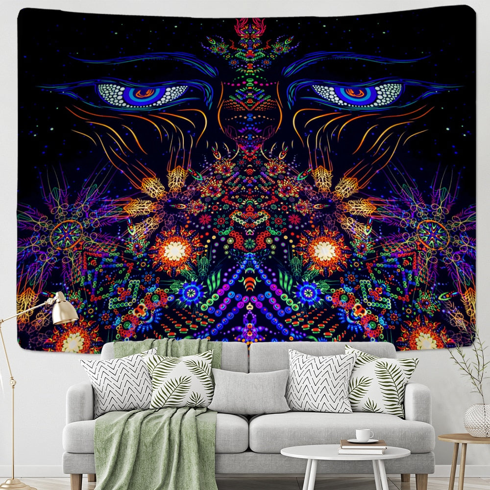 Psychedelic Mystical Schwarzlichtposter